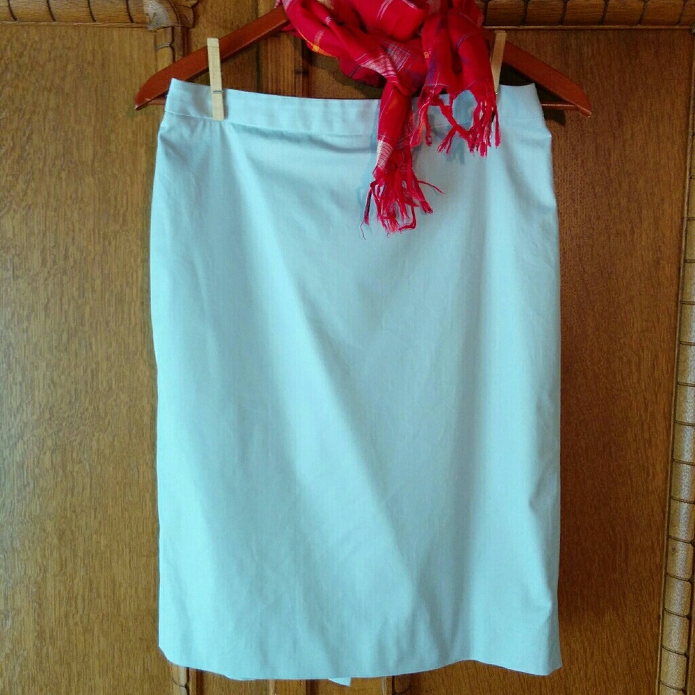 J. Crew Pearl Grey Cotton Skirt Size 2